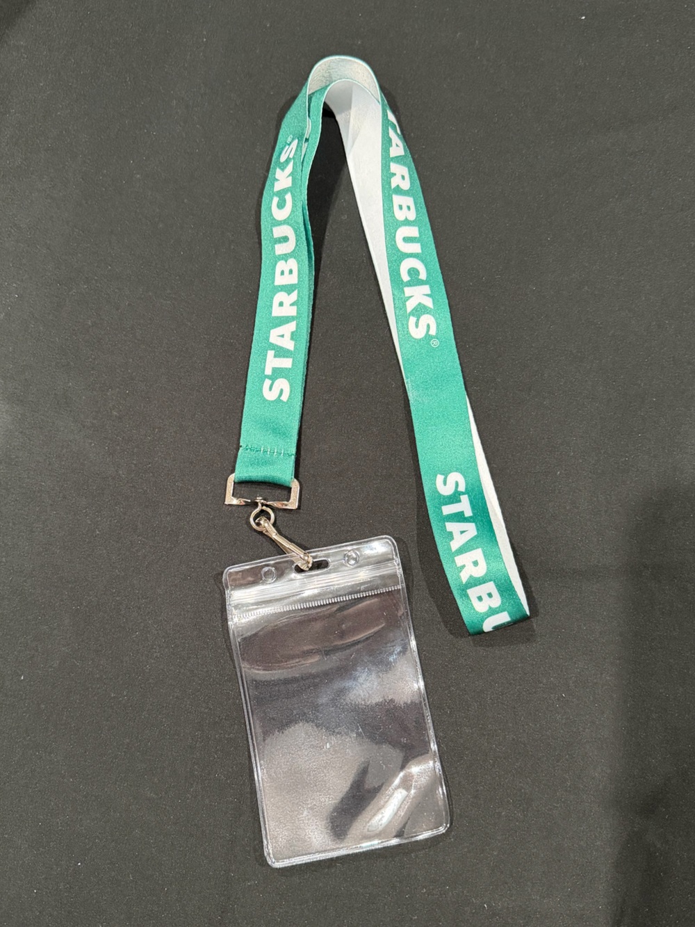 Starbucks Badge Lanyard with Clear ID Sleeve